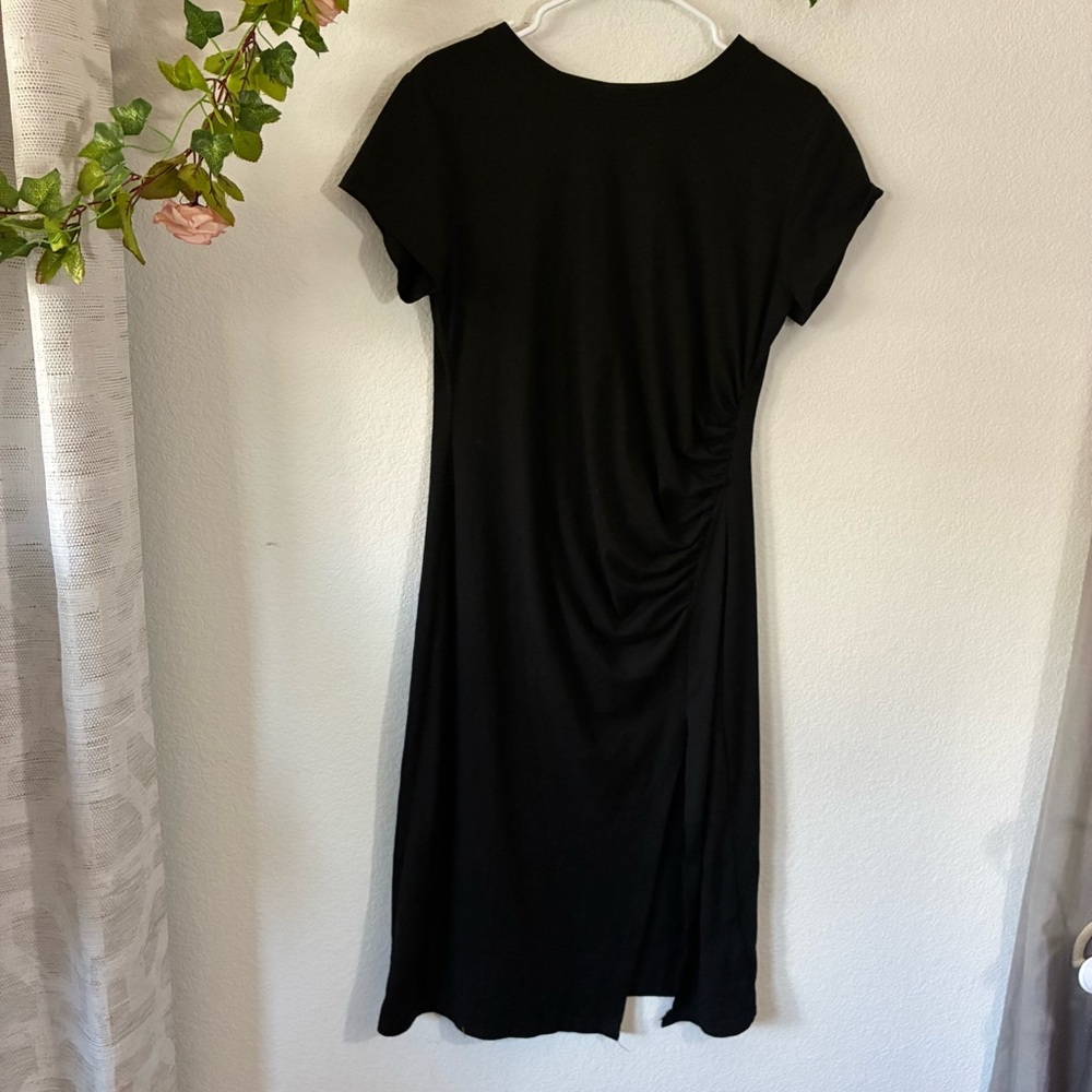 Black Short Sleeve Dress, Large